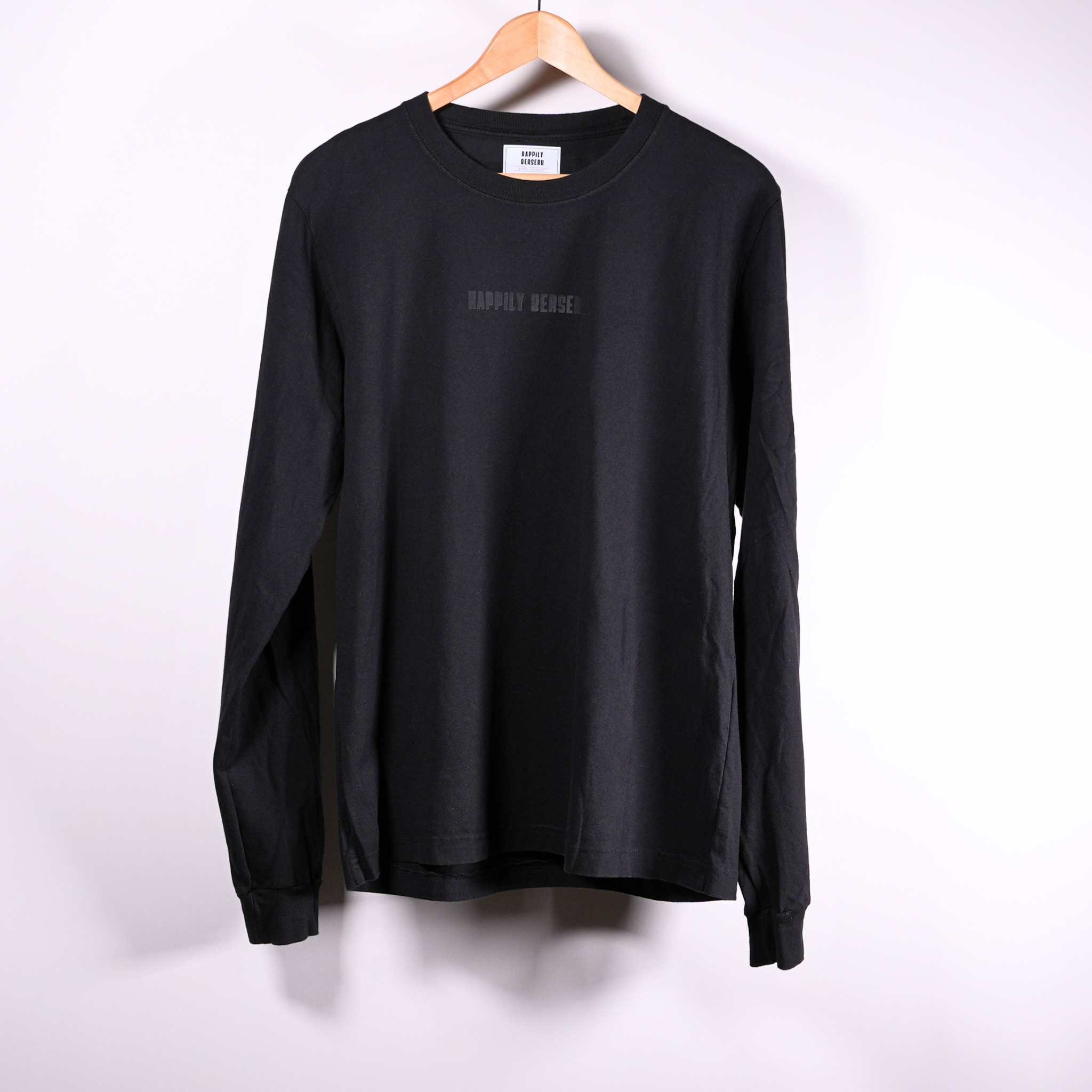 Happily Berserk Tonal Long Sleeve Black