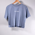 The Happily Berserk Raw-Edge Crop Tee