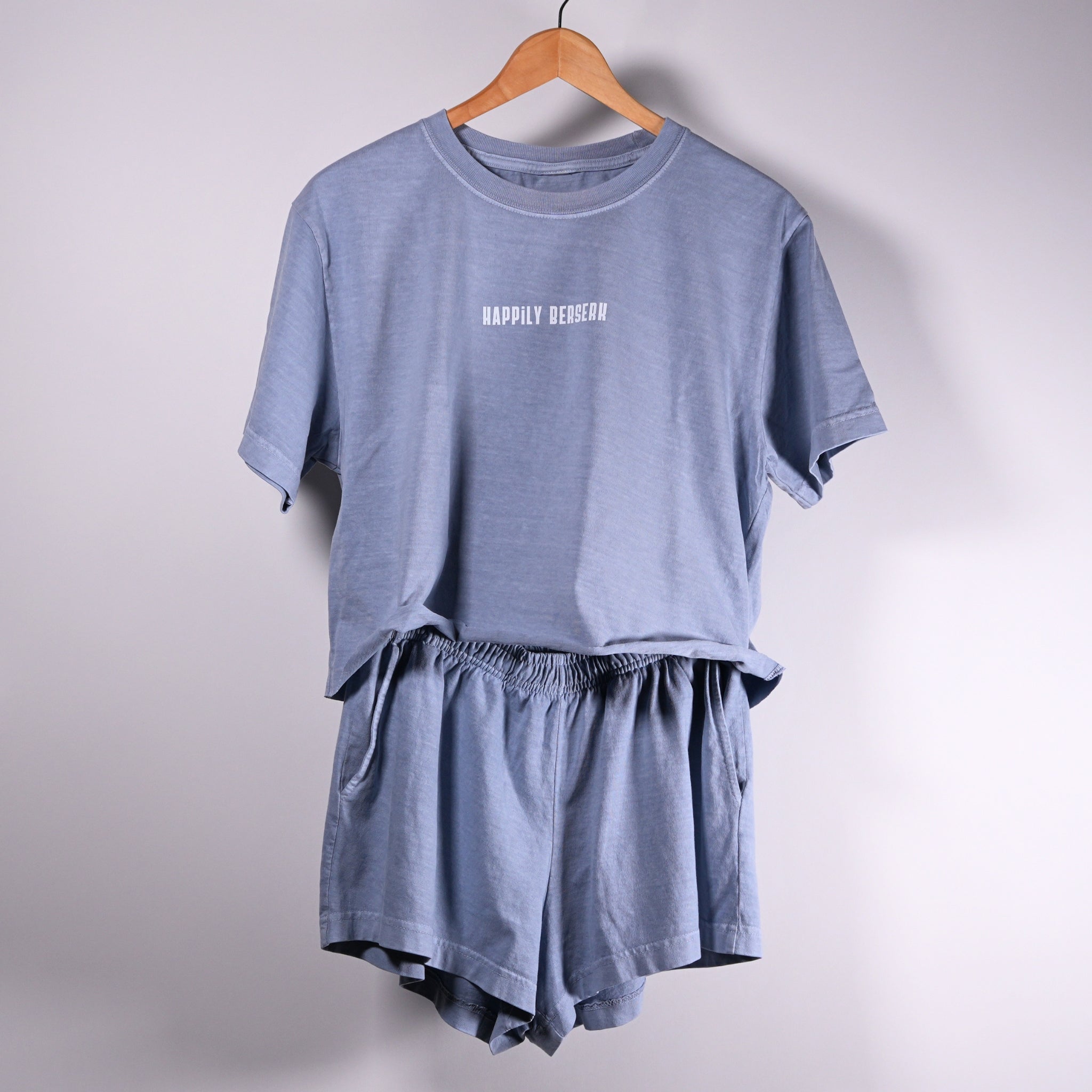 The Happily Berserk Raw-Edge Crop Tee